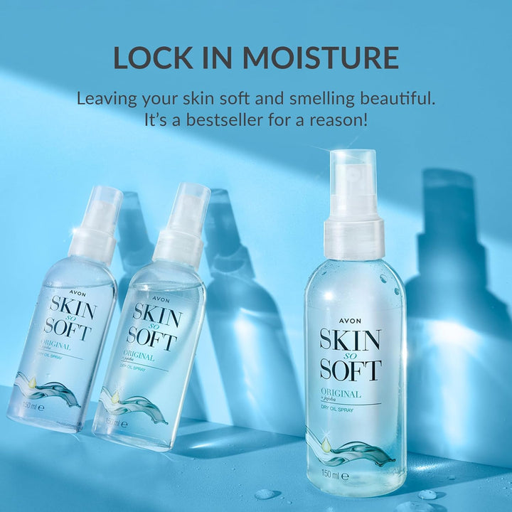 Skin so Soft Dry Oil Spray 250Ml, Locks in Moisture, Formulated with Jojoba Oil and Vitamin E, Quick Dry Formula, Cruelty Free