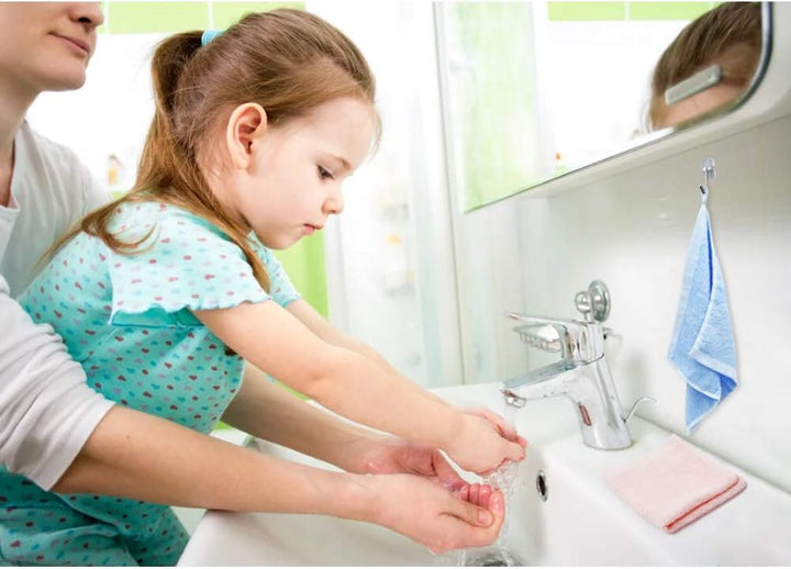 Baby Washcloths 100% Organic Bamboo Bath Washcloth Reusable Face Towels Anti-Bacterial Soft Towel Set Perfect for Newborn(5 Pack)