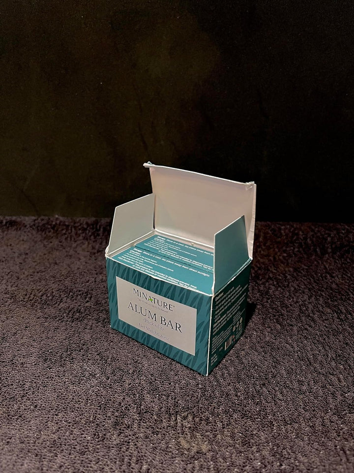 Mi Nature Pure Alum Bar 2 Pack (100G*2) |Natural Phitkari Block |Potassium Alum Stone |Shaving Bar |Skin Astringent |Water Clarifier |Odor Control