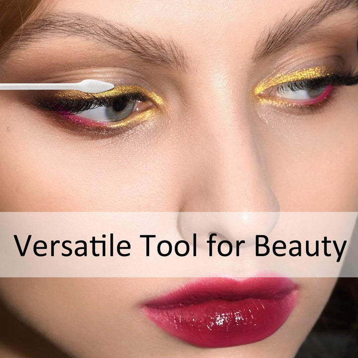 800Pcs Cotton Swabs, Double Tipped Precision Tips Cotton Buds Multipurpose Safe Highly Absorbent Hygienic Cleaning Sterile Sticks (4 Packs, 200 Pcs of Pack)