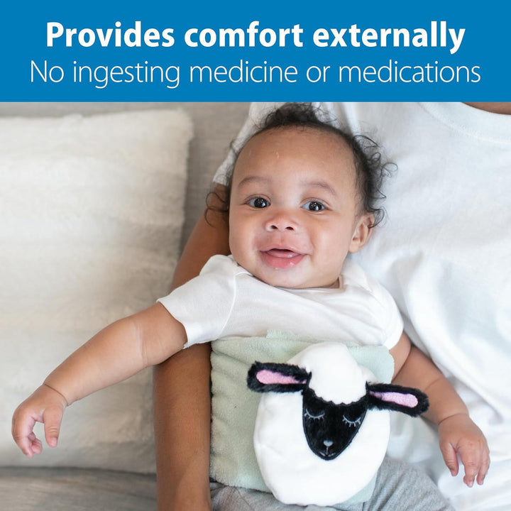 Infant Gripebelt for Colic Relief, Heated Tummy Wrap, Baby Swaddling Belt for Gas Relief, Natural Relief for Upset Stomach in Babies and Toddlers, Lamb,0-3M