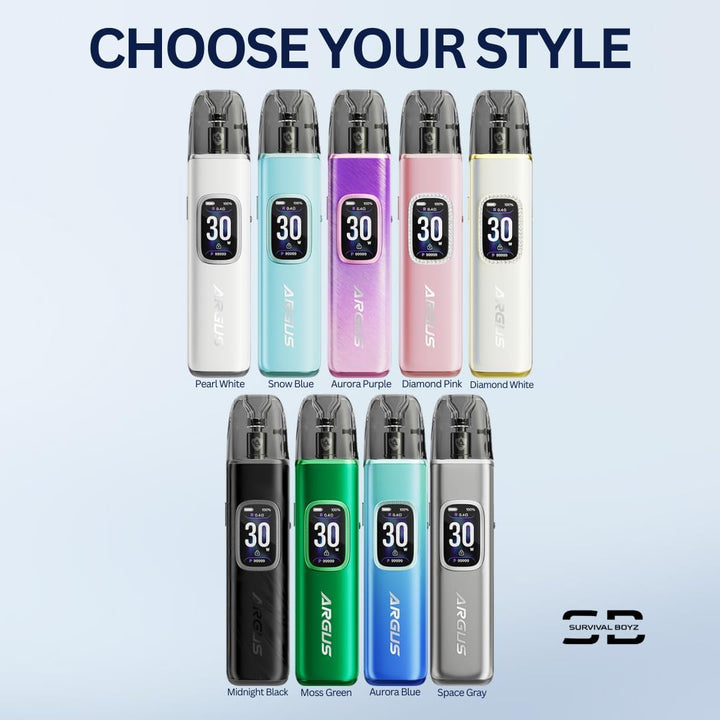Voopoo Argus G3 Vape Kit (Diamond Pink) - 9 Colours to Choose from - 45 Min Fast Charge 30W /1500Mah, Compatible Will All Argus Pods - No Nicotine (Diamond Pink)