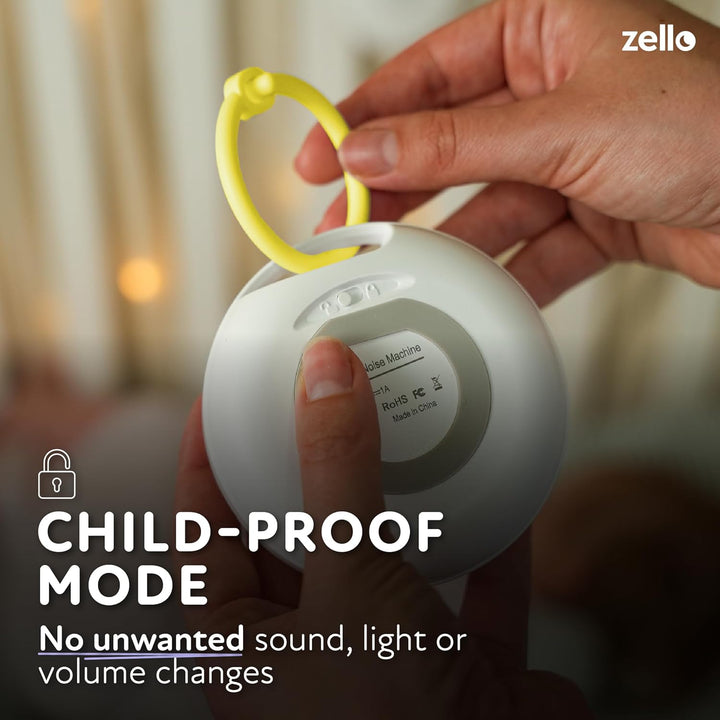 Award Winning Zello Portable Pro Max White Noise Machine Baby Sleep Aid 30 Soothing Sounds 7 Colour Night Light 55Hr Battery Memory Function Portable Sound Machine Travel Pram Pushchair Cot Nursery