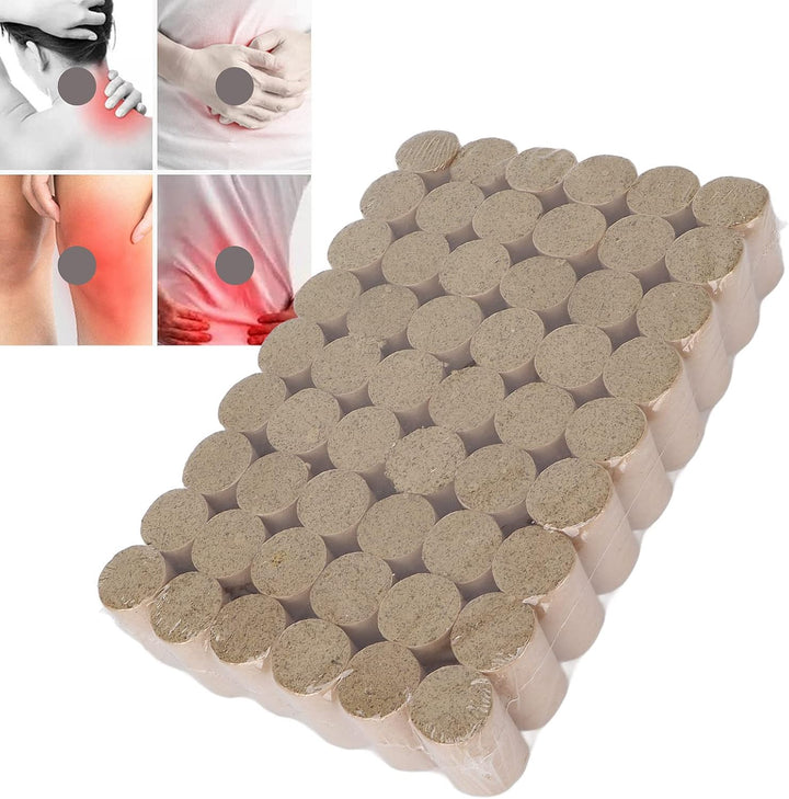 Moxa Stick, 54Pcs Moxa Cone 10:1 Household Portable Natural Chinese Mugwort Therapy Moxibustion Stick Roll
