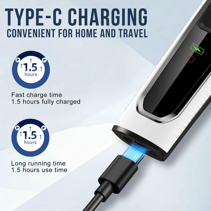 Beard Trimmer Men, Hair Clippers Men, All-In-One Men'S Grooming Kit with Nose and Ear Trimmer, Detail Trimmer, IPX6 Waterproof Professional Cordless Hair Clipper with 4 Limit Combs