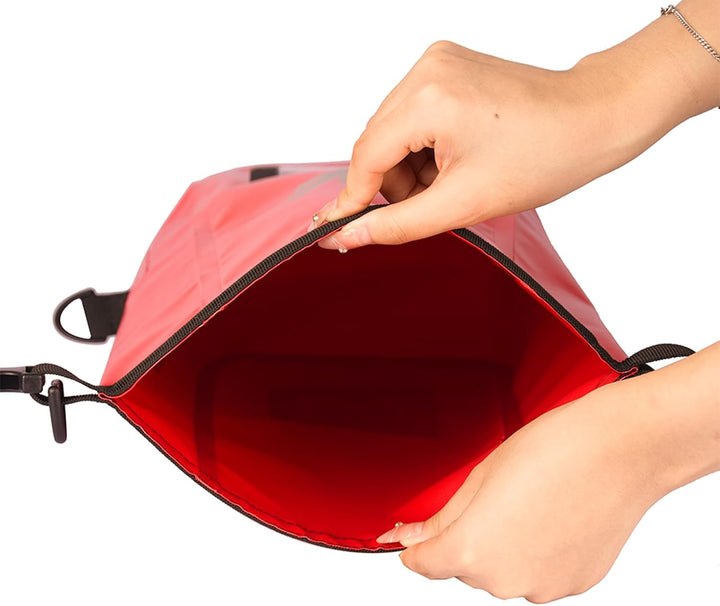 Waterproof First Aid Kit Dry Bag Empty, Portable Roll Top Medicine Bag with Transparent Window for Fishing Kayaking Boating Swimming Camping Raftin (5L)