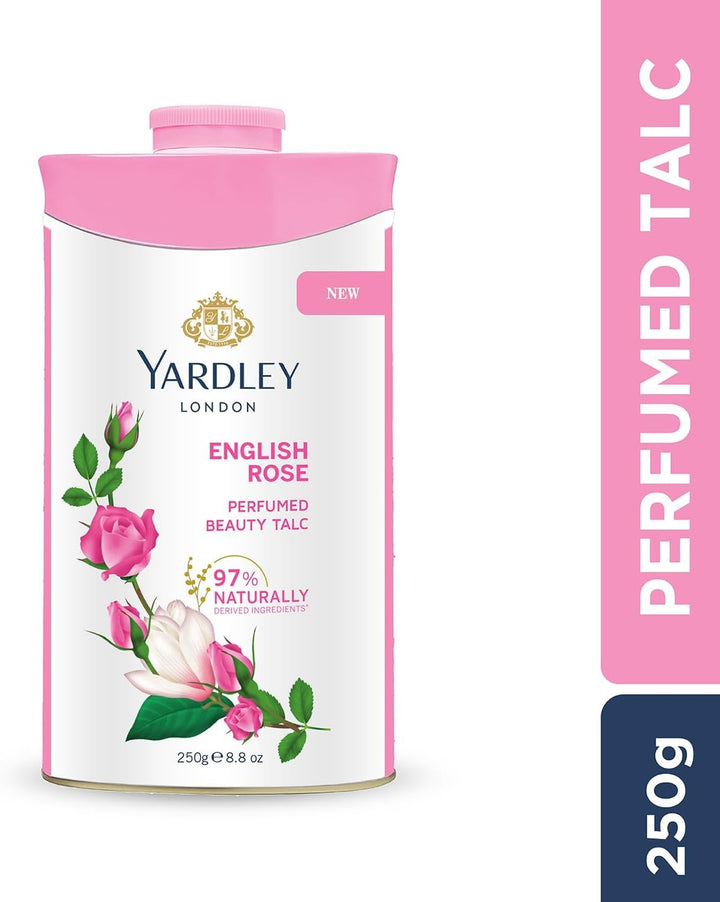 English Rose Perfumed Talc - 250 G