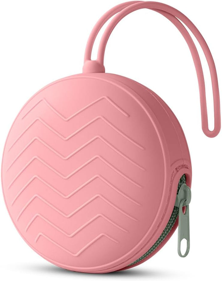 Dummy Holder Case, Silicone Dummy Holder Case, Baby Dummy Holder Case, Square Pacifier Holder Case, Portable Soother Pods for Baby, Baby Pacifier Case for Travel, Home (Green)