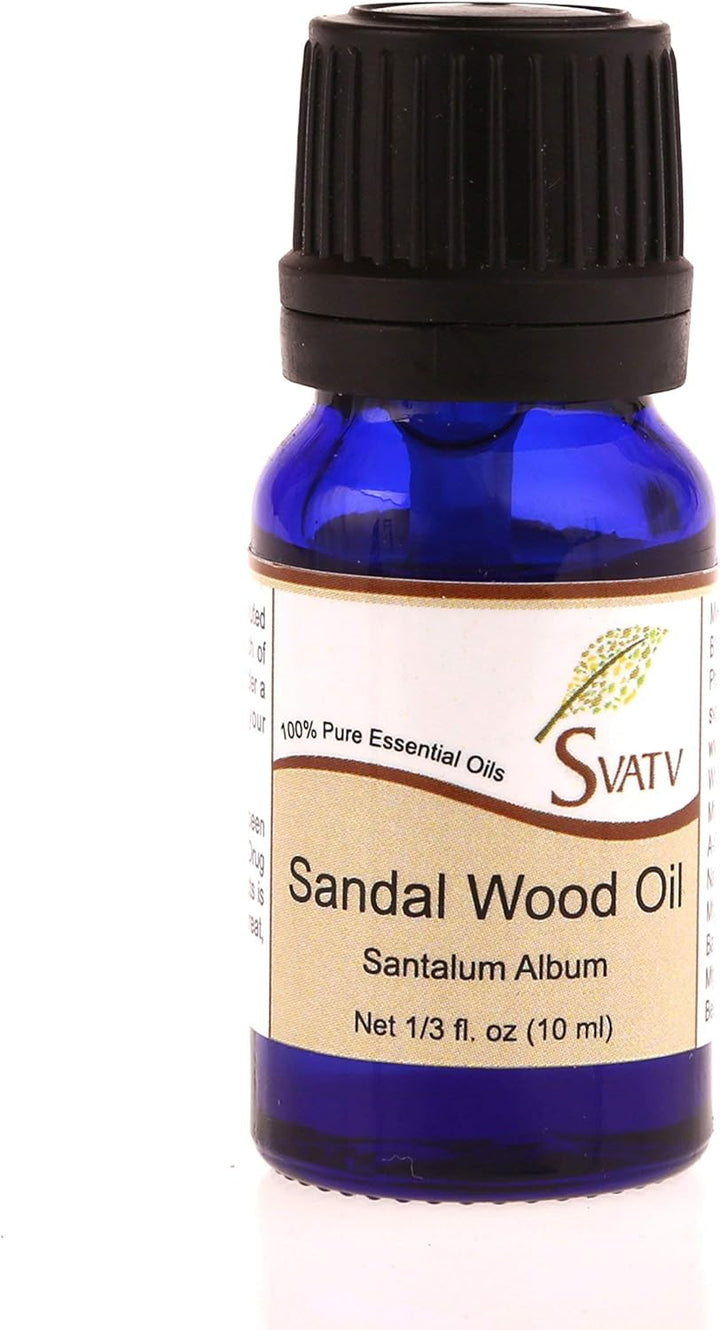 Sandalwood Essential Oil for Yoga Massage & Therapeutic Grade, Room Fragrance Oil for Diffuser, Aromatherapy Oils, DIY Personal Care - 10Ml