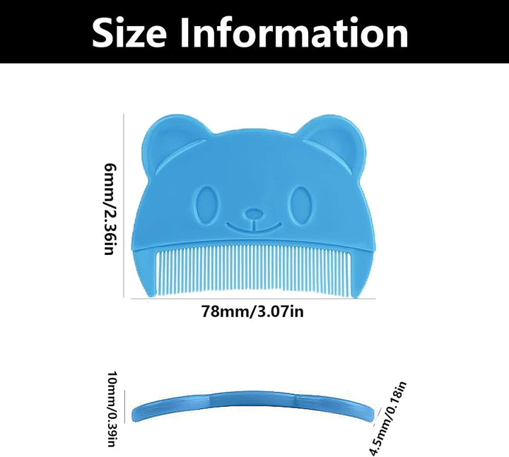 Baby Cradle Cap Brush,2 Pcs Cradle Cap Comb, Silicone Massage Brush, Baby Bath Brush,Soft No Damage Baby Scalp Brush, Baby Hair Comb, for Newborn Baby Hair Grooming (Blue-Pink)