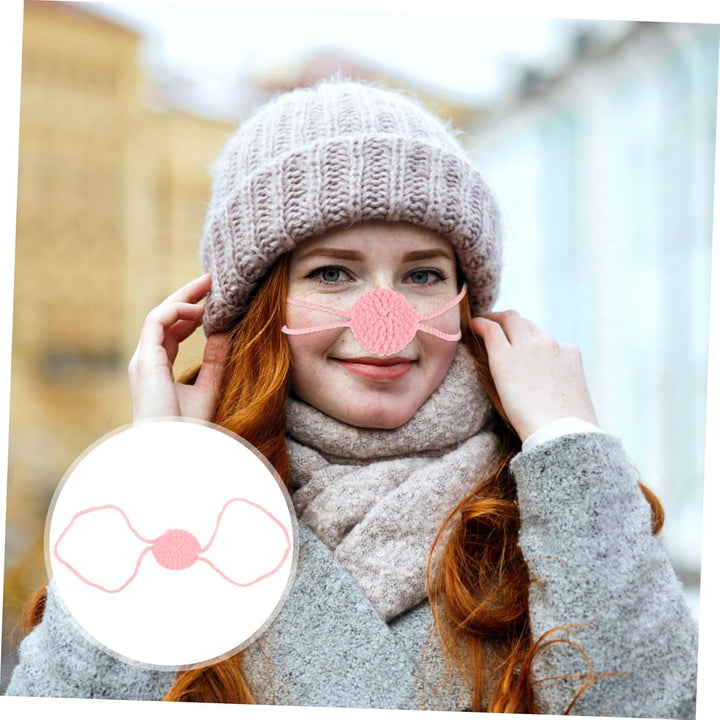 Knitted Nose Warmer for Winter Outdoor Activities Soft Nose Cover Mask for Men Women Cold Weather Protection for Skiing and Snowboarding