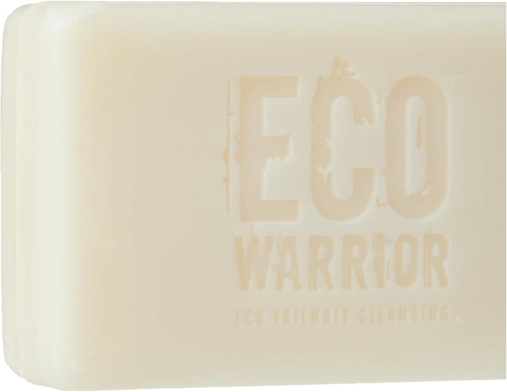Eco Warrior Shaving Soap - Vegan, Cruelty Free, No SLS or Parabens, Shaving Soap for Men & Women, Contains Moisturising Coconut Oil & Shea Butter, Fragranced with Bergamot & Lime, Gift for Him, 100G