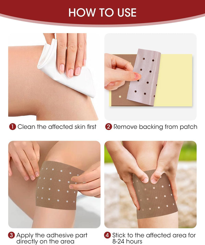 Tiger Patches, 60Pcs Ultra Strength Pain Relief Patches, Natural Wormwood Relieves Muscle Soreness Heat Patches for Back, Knee and Shoulder Muscle Pain Relief