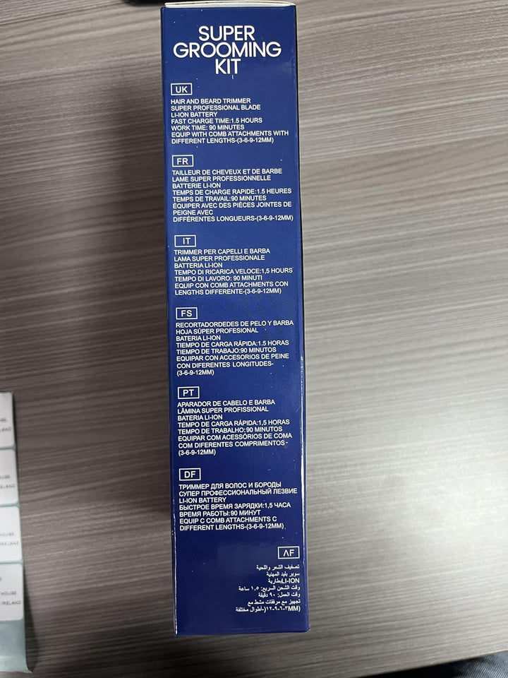 Beard Trimmer Men, Hair Clippers Men, All-In-One Men'S Grooming Kit with Nose and Ear Trimmer, Detail Trimmer, IPX6 Waterproof Professional Cordless Hair Clipper with 4 Limit Combs