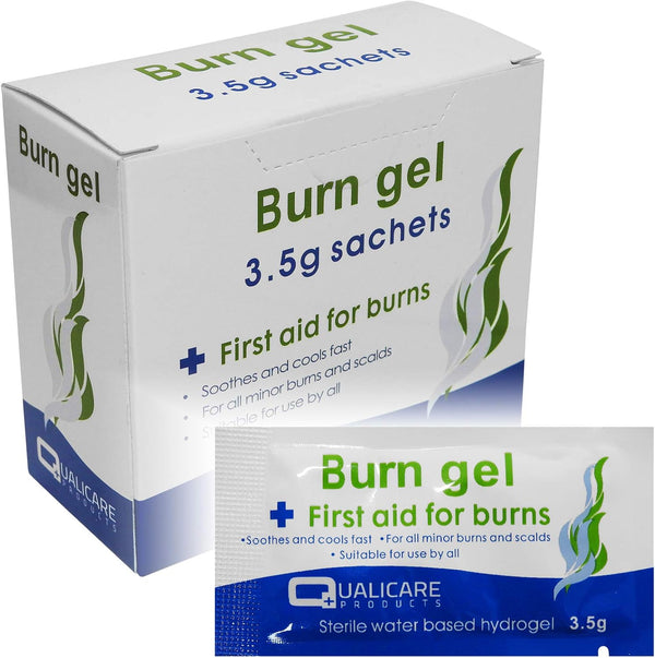 3.5G Burns Scalds Emergency First Aid Treatment Gel Sachets 25 Pack