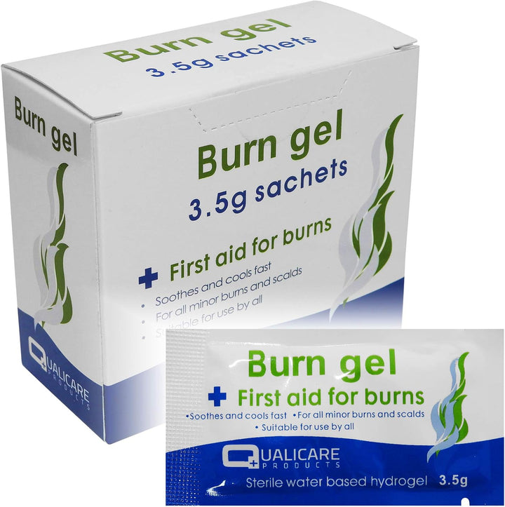 3.5G Burns Scalds Emergency First Aid Treatment Gel Sachets 25 Pack