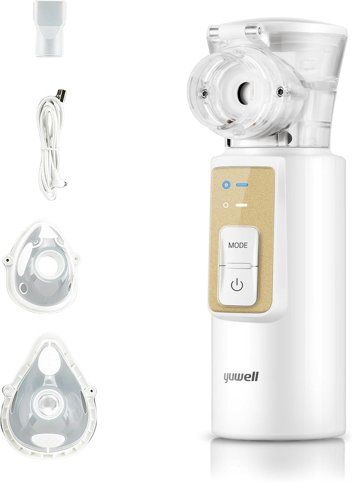 Portable Nebuliser Machine for Kids and Adults, Silent Mesh Nebuliser Ideal for Travel and Home Use（M105T）