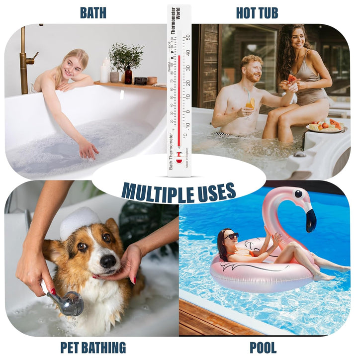 Bath Thermometer - Check Bath Water Temperature with This Easy to Use Bathing Temperature Thermometer