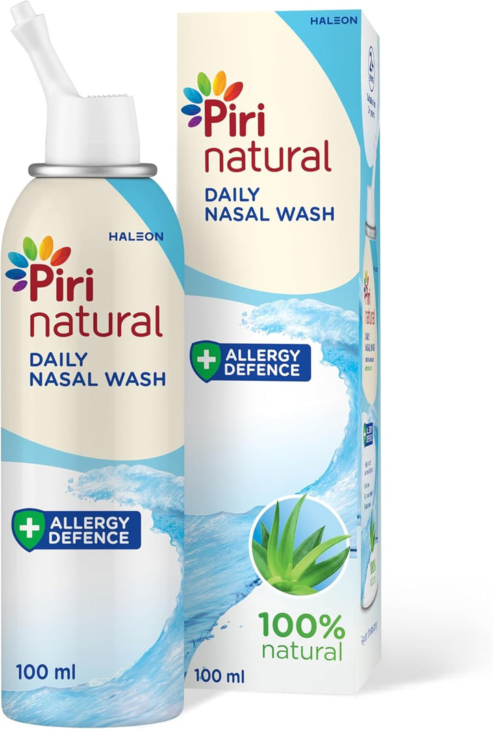 Nasal Spray, Daily Nasal Wash for Allergy Defence, Allergens Hayfever & Dust Wash, 100Ml