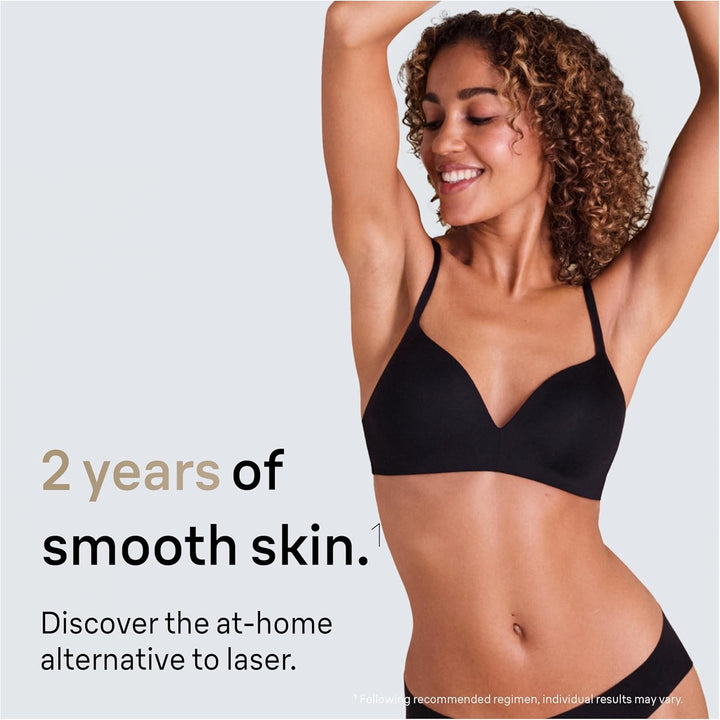 IPL Silk-Expert Pro 5, at Home Hair Removal, Alternative for Laser Hair Removal, Includes Pouch, Venus Razor, Precision Head, 2 Years of Smooth Skin, Gift for Women, White/Gold, PL5138