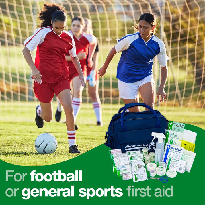 Sports First Aid Kit in Water-Resistant Holdall Bag - Fully Stocked