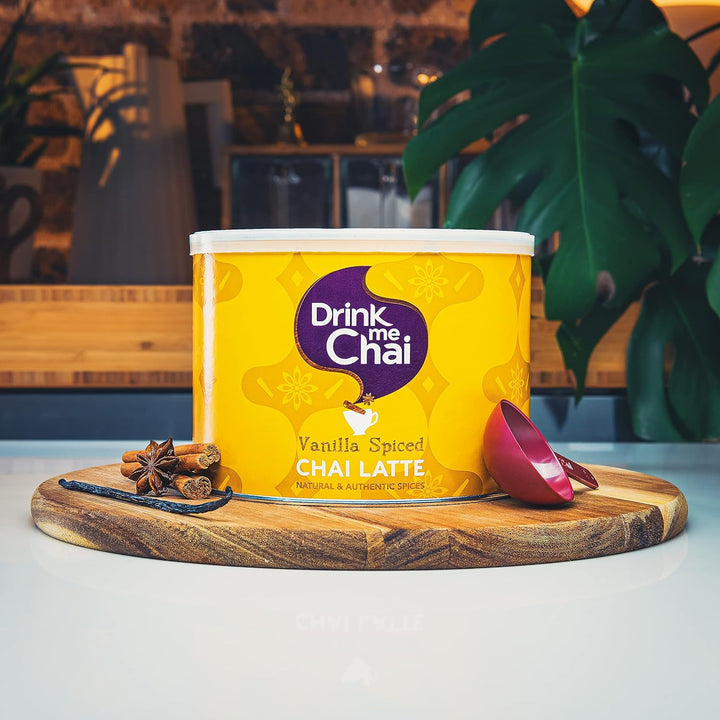 Vanilla Chai Latte 1Kg (Pack of 1) - Just Add Water, Vanilla Chai Latte Powder (50 Servings)