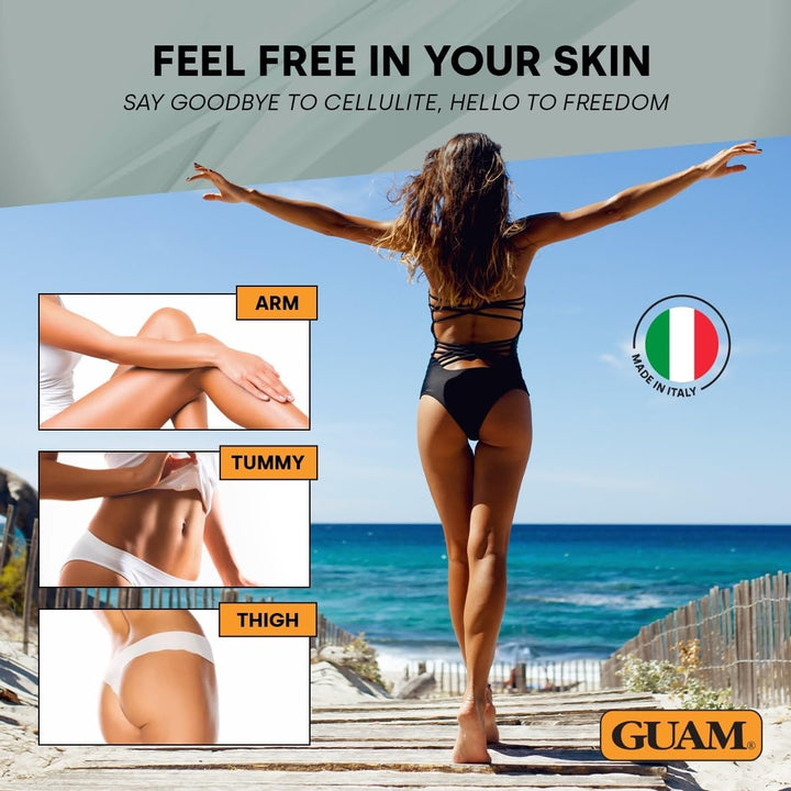 FIR Tourmaline Shower Mud Cellulite Remover – 3-Min Thermal anti Cellulite Draining Treatment – 400Ml Hot Cellulite Cream for Tummy, Legs & Buttocks – Seaweed Skin Firming, Tightening Body Mask