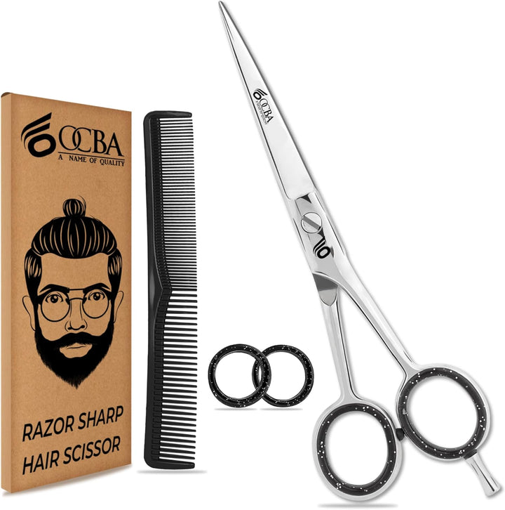 Professional 6" Hairdressing Scissor Sharp Hair Cutting Scissors for Barbers Hairdressers & Stylists Beard & Haircut Scissors for Men & Women (Classic Scissor)