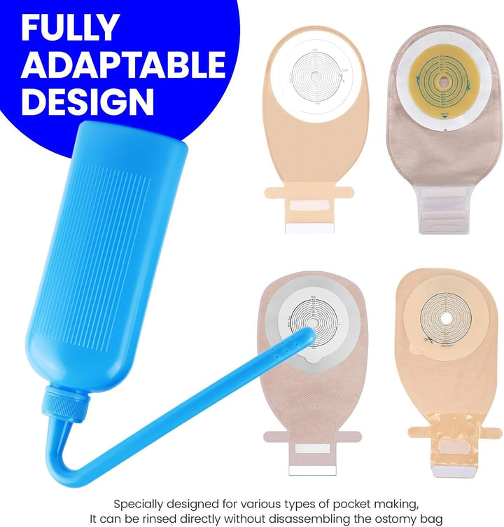 Colostomy Bag Cleaning Tool: Reusable Stoma Bag Washing Bottle & Rinse Pot – Compatible with All Ostomy Bags (500Ml)
