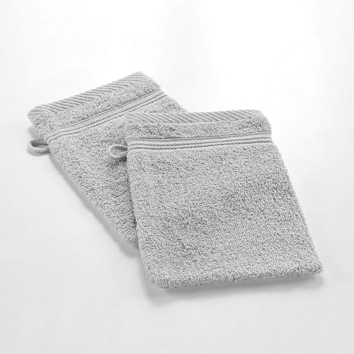 , 2 Wash Mitts (15 X 21 Cm) Tendresse Emerald, Plain Sponge