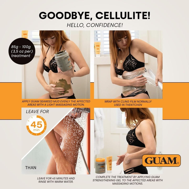 Seaweed Mud Stubborn & Deeply Rooted anti Cellulite Treatment - 500G Antioxidant Hot Body Mask Cellulite Remover for Legs & Thighs - Skin Firming Cream to Reduce Imperfections & Boost Circulation