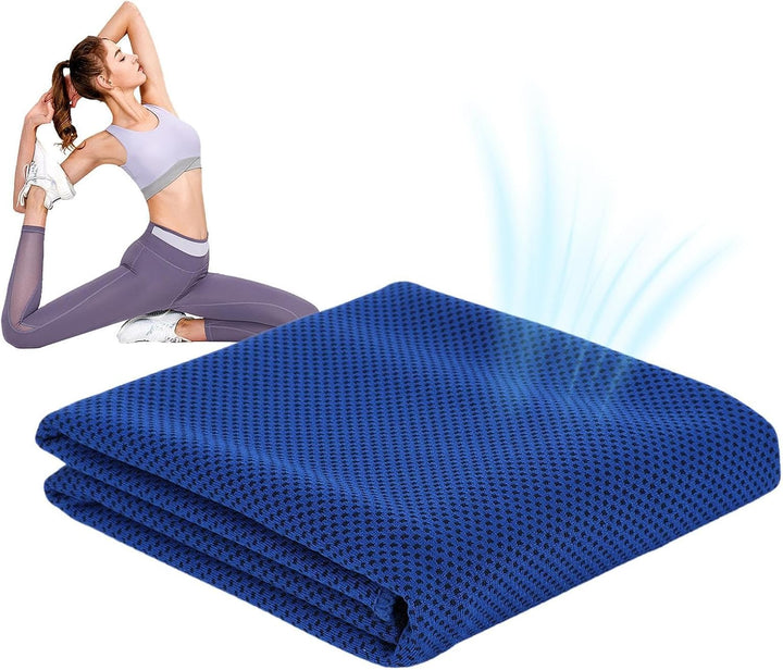 Pack of 5 30 X 80 Cm Cooling Towels, Polyester Fibre Cooling Towel, Cooling Towel Set, Cooling Towel Set for Camping, Hiking, Yoga, Golf, Travel