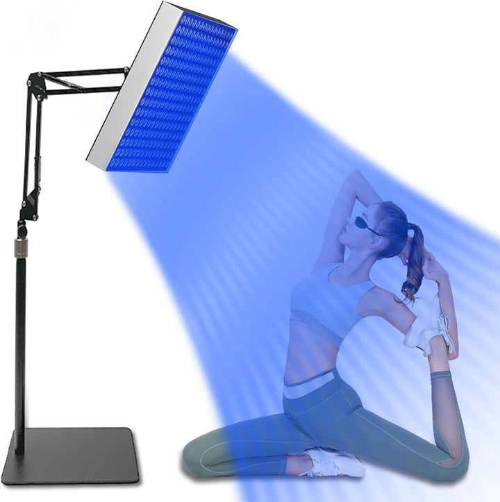 Tanning Lamp 54 W Sun Lamp for Face and Body with 18Pcs Leds and Eye Mask & Tripod Home Sunbathing Self Tanning Device Tanning Daylight for Home Solarium (AAA)