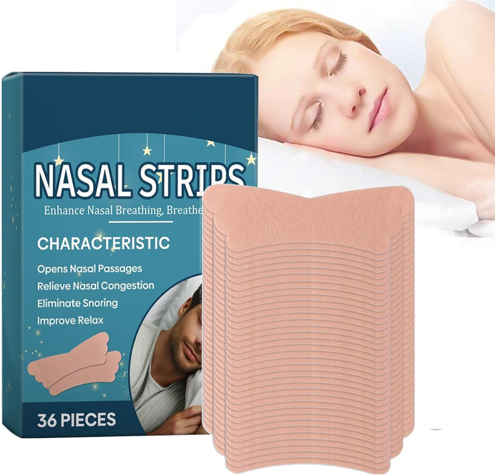 Nose Strips for Sleeping, Nose Breathing Strip | 36 X Nose Strips for Breathing Sleeping - Ventilation Nasal Strips, Nose Strip for Better Sleep, Respiratory Strips Relieve the Nose With
