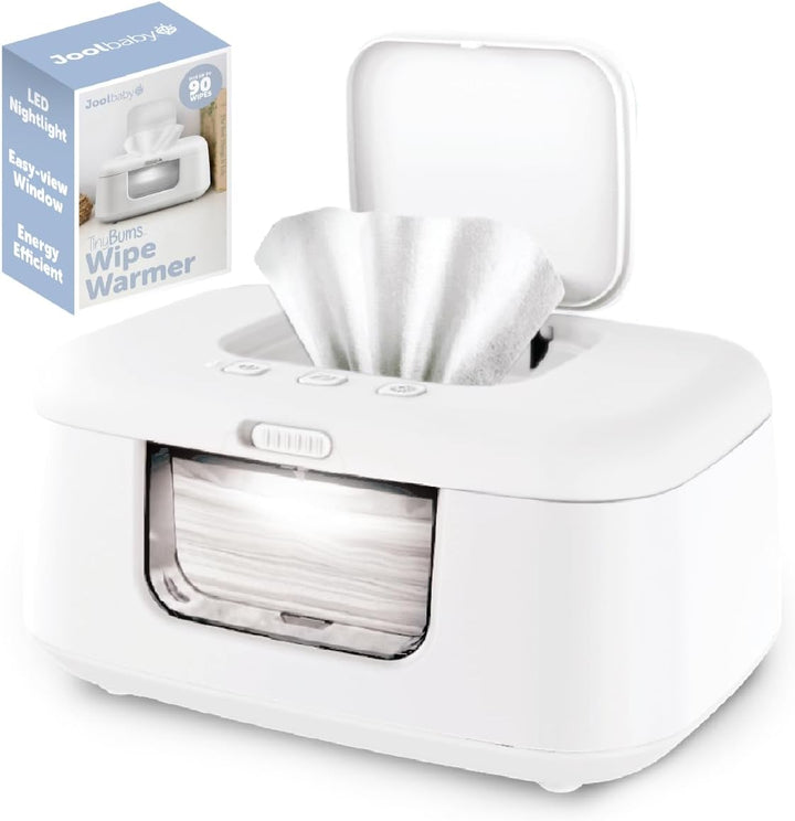 Tinybums Baby Wipe Warmer & Dispenser with LED Changing Light & On/Off Switch (Aqua) - Jool Baby