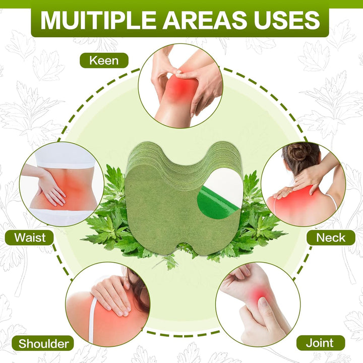 Keen Pain Relief Patch, 45Pcs Knee Heat Patch, Wormwood Knee Pain Relief Patches, Fast Relieves Muscle Soreness in Knee, Neck,Shoulder (45)