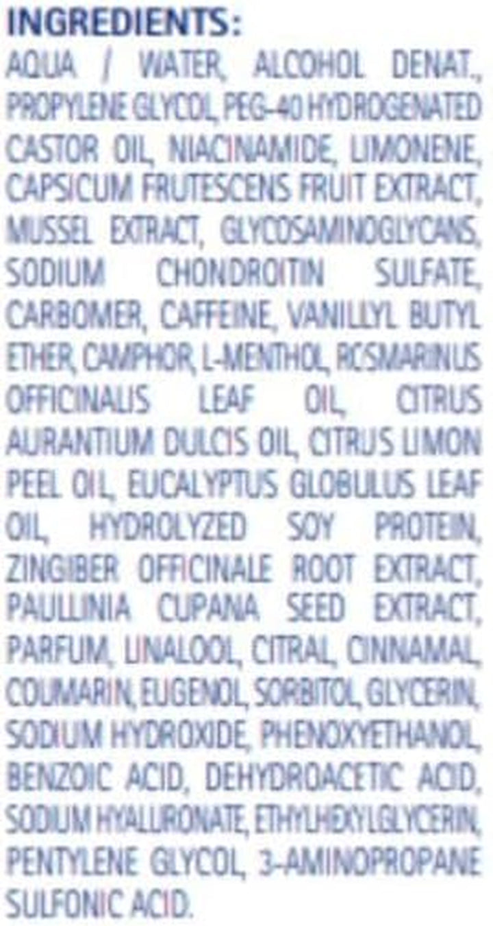 Natural Warming Gel for Muscle Massage, Green Lipped Mussel Gel Supports Natural Muscle Relaxation, with Original Perna Extract, 125Ml