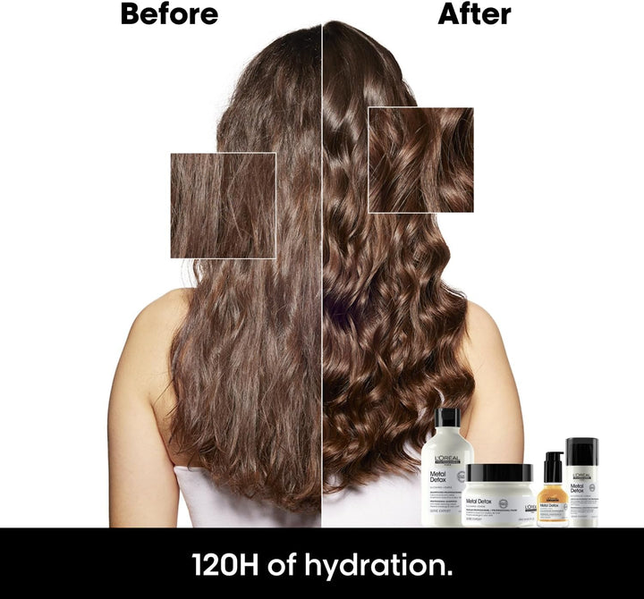 L’Oréal Professionnel Metal Detox Hair Mask 250Ml, Prevent Breakage & Colour Fade from Hard Water, Moisturising Conditioner Treatment for Smooth, Shiny Hair, Prevent Damaged Hair