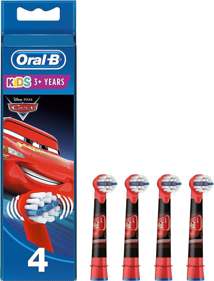 Stages Power Cars Kids Toothbrush Replacement Heads (Pack of 4)