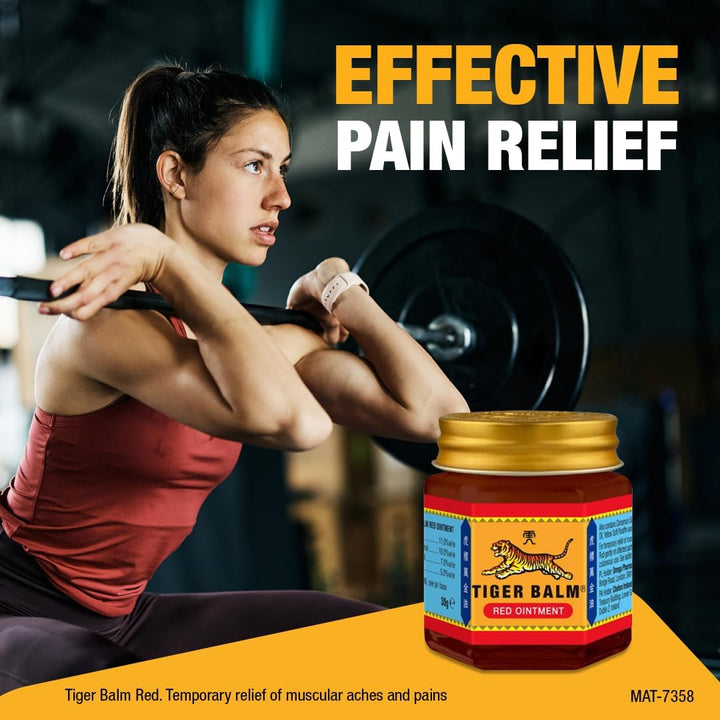 Red Ointment (30G), Effective Herbal Pain Relief, for Muscle & Back Pain