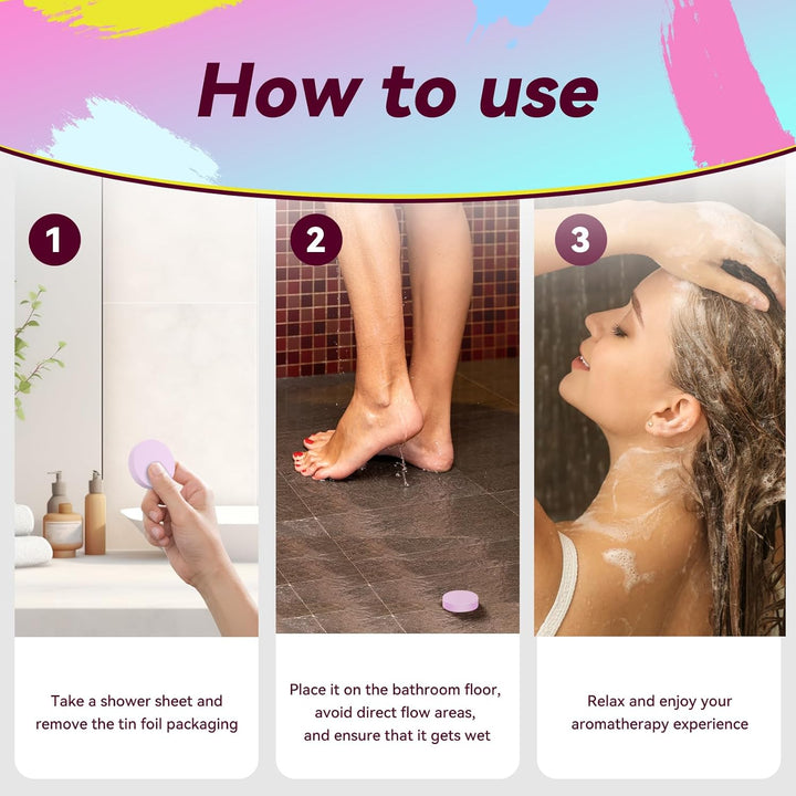 Shower Steamers Aromatherapy for Women and Men,8 Pack Pure Essential Oil Shower Bombs for Home Spa,Lingering Intense Aroma, Soothing Stress Relief,Body&Soul Relaxing Bath Bombs