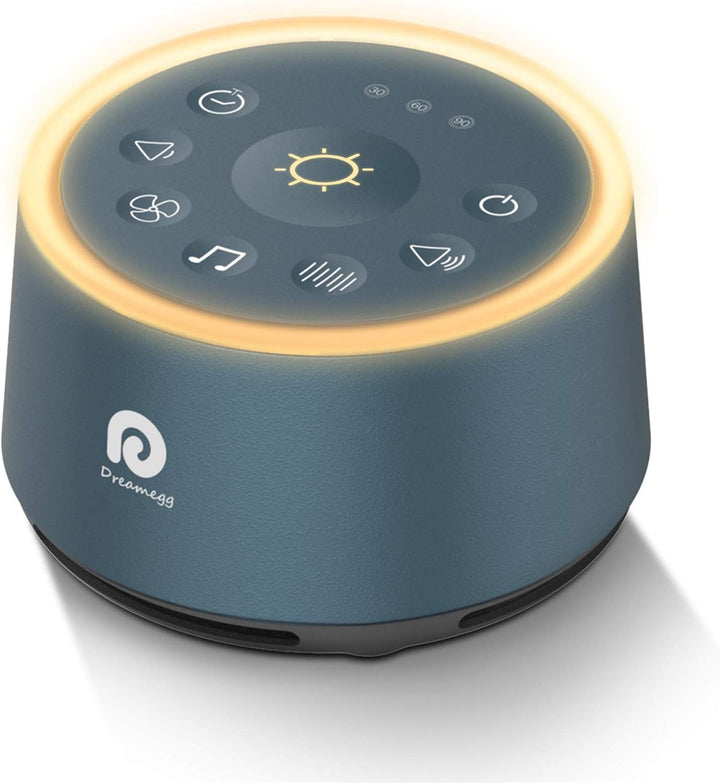 White Noise Machine, D1 Sleep Sound Machine with Night Light for Baby Kid Adult, 24 Natural Sounds Therapy, Continuous or Timer, Sound Machine for Sleeping Nursery Office Travel Gift