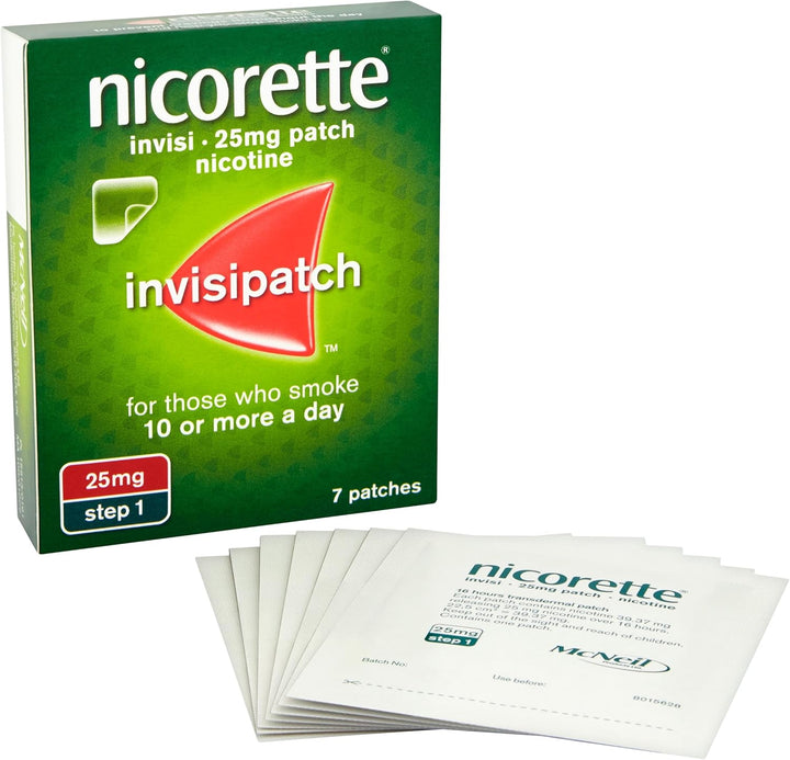 Invisipatch, Step 1 , 25 Mg, 7 Nicotine Patches (Stop Smoking Aid)