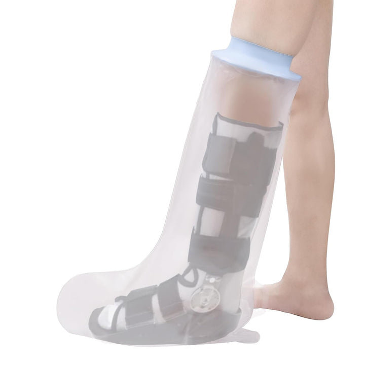 Knee Cast Cover for Showering, Knee Shower Protector after Surgery, Reusable Cast, Dressing and Bandage Cover