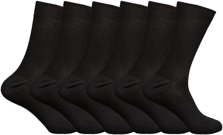 Diabetic Socks for Men Wide Elastic Cotton Neuropathy Loose Top Soft Grip Oedema Friendly Swollen Feet Legs Non Elastic Socks Size UK 6-11