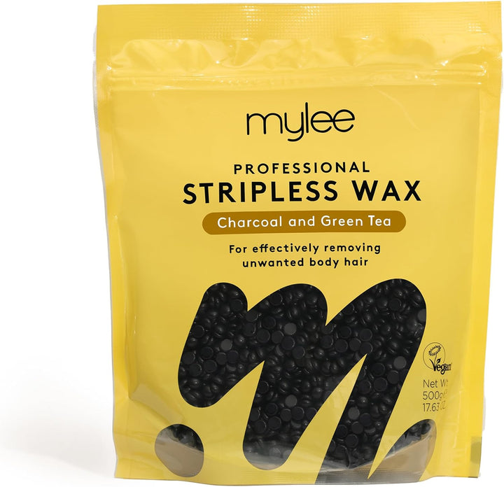 Professional Hard Wax Beads 500G, Stripless Depilatory Waxing Pellets Solid Film Beans No Strip Needed, Painless Gentle Hair Removal of Full Body, Face & Bikini Line (Coconut & Arnica)