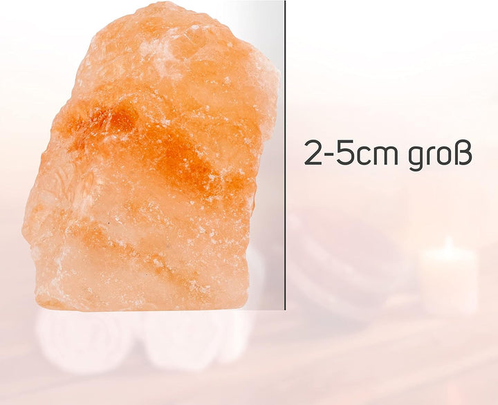 Rock Crystal Sauna Salt - 2Kg Natural Red Salt from the Salt Range, Pakistan - High Quality Salt Chunks for Sauna & Wellness - Perfect for Relaxing Infusions