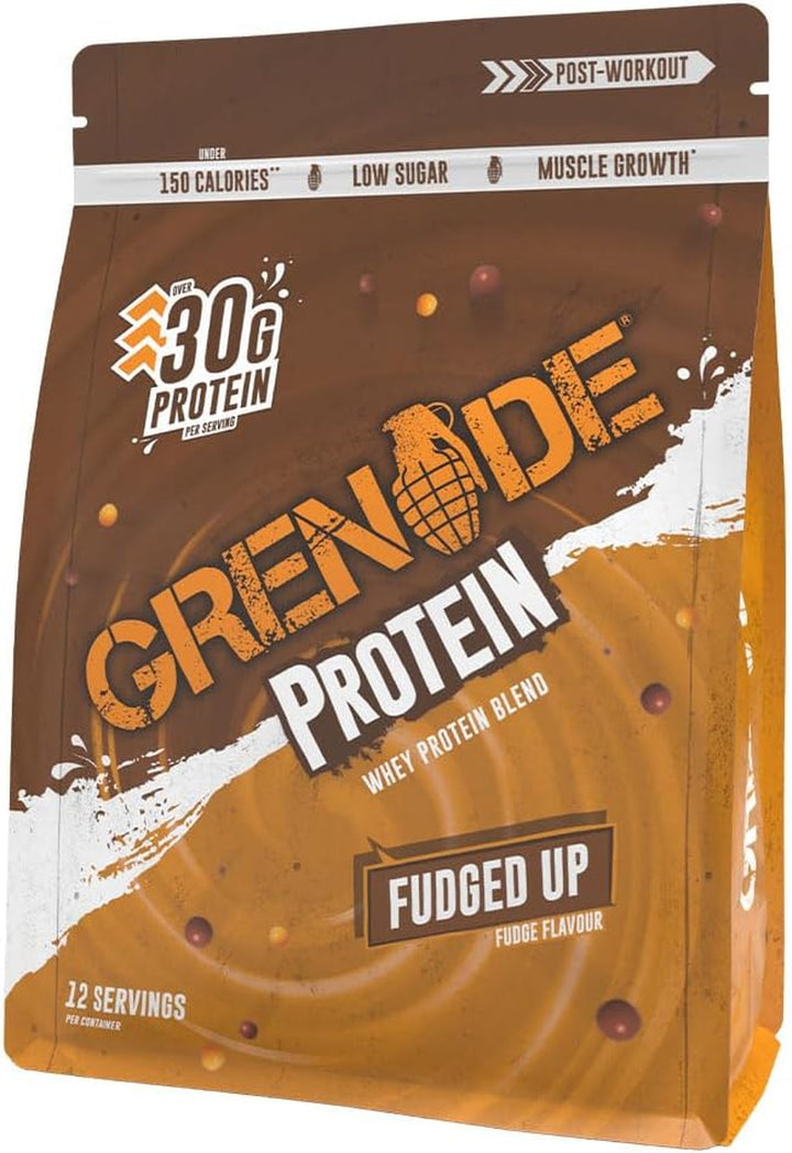 Whey Blend High Protein Powder, Low Sugar with 30G Protein per Serving, (12 Servings) - Fudged Up, 480 G (Pack of 1)