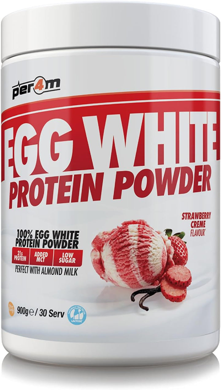 100% Pure Free Range Egg White Protein Powder | High Protein Shake with Added Mcts | Gut Friendly, Lactose-Free & Essential Amino Acids (900G, White Chocolate Hazelnut)