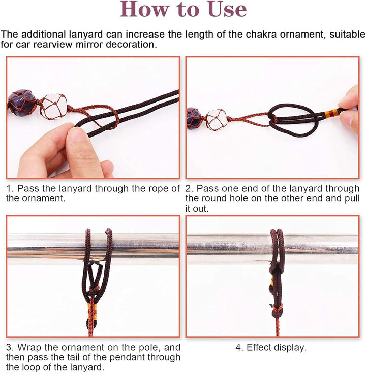 7 Chakras Healing Crystals, Natural Gemstones Spiritual Gifts for Women Polished Tumbled Stones Positive Energy Meditation Hanging Ornament/Window Ornament/Feng Shui (Healing Crystals-02)